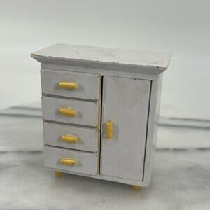 Vintage white doll dresser